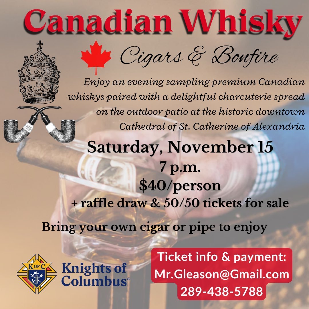 KofC Canadian Whisky and Cigar Night